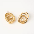 Interlocking Chunky Ribbon Earrings