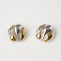 Two-Tone Ripple Earrings